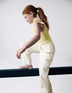 Wide Leg Linen Rich Trousers (6-16 Yrs) 33 Wide Leg Linen Rich Trousers (6-16 Yrs) -Marksandspencer Sale Store wide leg linen rich trousers 6 16 yrs 1 12