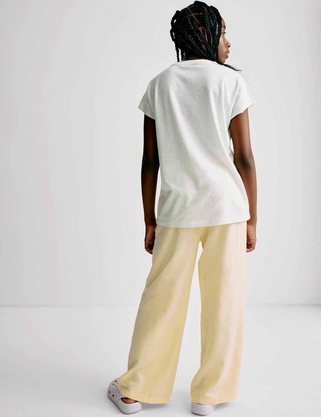 Wide Leg Linen Rich Trousers (6-16 Yrs) 20 Wide Leg Linen Rich Trousers (6-16 Yrs) - Image 20