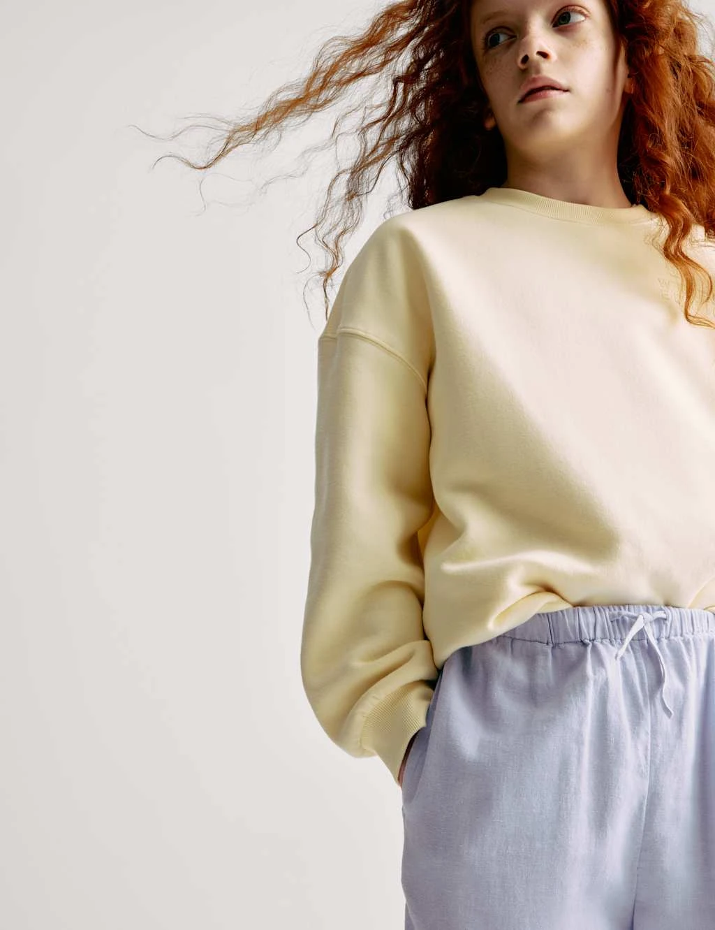 Wide Leg Linen Rich Trousers (6-16 Yrs) 9 Wide Leg Linen Rich Trousers (6-16 Yrs) - Image 9