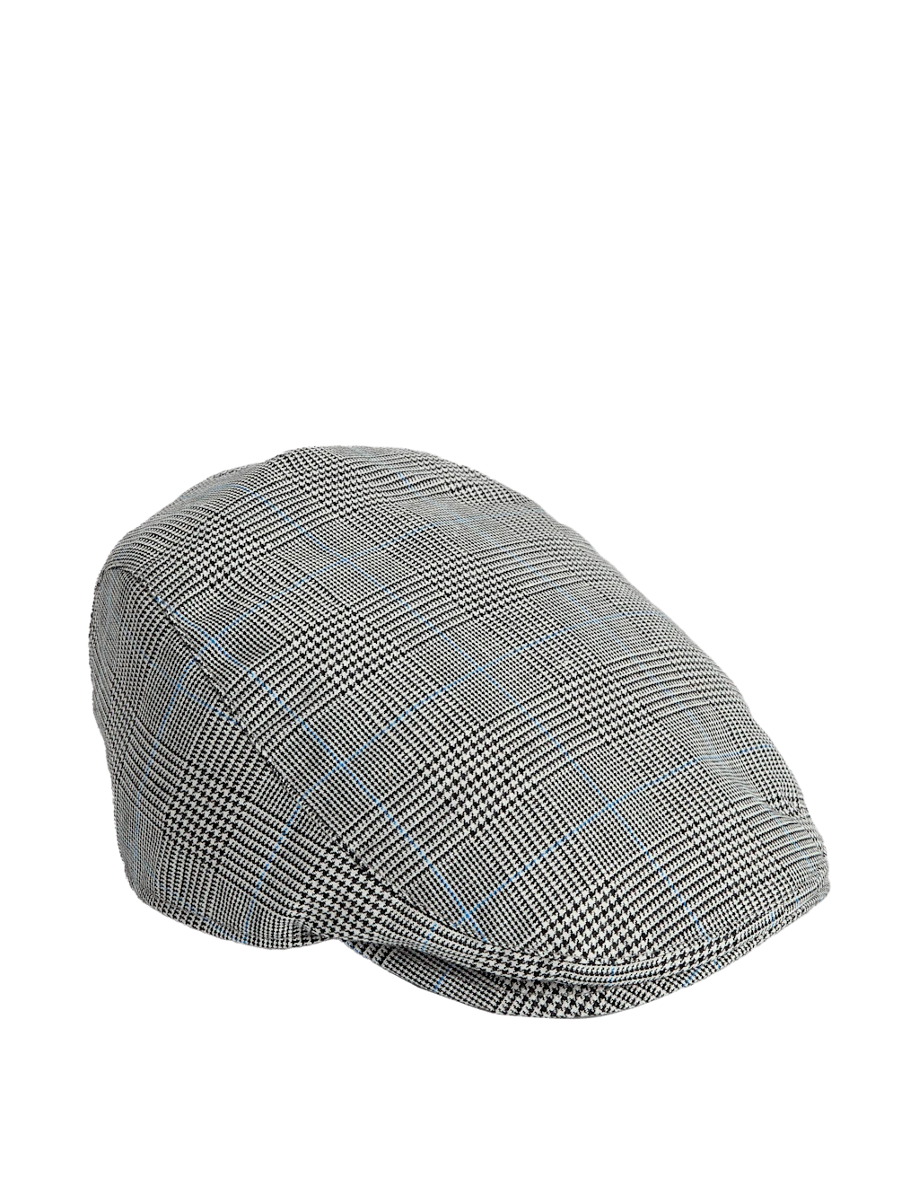 Wool Linen Checked Flat Cap 3 Wool Linen Checked Flat Cap - Image 3