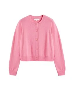 CHINTI & PARKER Wool Rich Crew Neck Cardigan With Cashmere -Marksandspencer Sale Store wool rich crew neck cardigan with cashmere 10