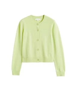 CHINTI & PARKER Wool Rich Crew Neck Cardigan With Cashmere -Marksandspencer Sale Store wool rich crew neck cardigan with cashmere 13