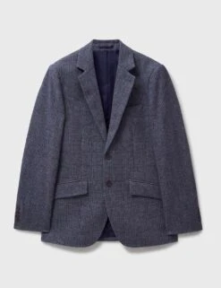 Wool Rich Prince Of Wales Check Blazer -Marksandspencer Sale Store wool rich prince of wales check blazer 5