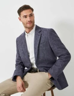 Wool Rich Prince Of Wales Check Blazer -Marksandspencer Sale Store wool rich prince of wales check blazer 6