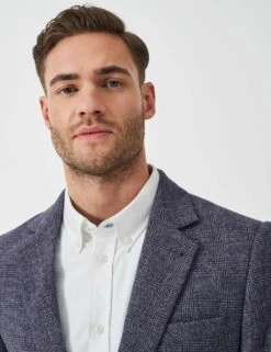 Wool Rich Prince Of Wales Check Blazer -Marksandspencer Sale Store wool rich prince of wales check blazer 7