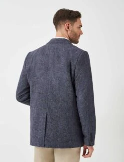 Wool Rich Prince Of Wales Check Blazer -Marksandspencer Sale Store wool rich prince of wales check blazer 8