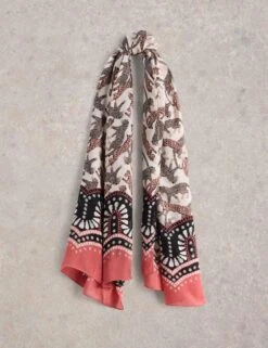 WHITE STUFF Woven Leopard Scarf -Marksandspencer Sale Store woven leopard scarf 5