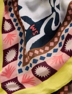 WHITE STUFF Woven Printed Scarf -Marksandspencer Sale Store woven printed scarf 3