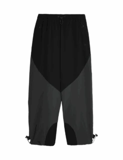 Woven Stormwear™ Relaxed Parachute Joggers -Marksandspencer Sale Store woven stormwear relaxed parachute joggers