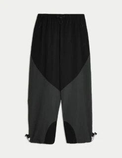 Woven Stormwear™ Relaxed Parachute Joggers -Marksandspencer Sale Store woven stormwear relaxed parachute joggers 6