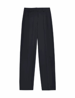 Woven Straight Leg Trousers With Stretch 33 Woven Straight Leg Trousers With Stretch -Marksandspencer Sale Store woven straight leg trousers with stretch 1