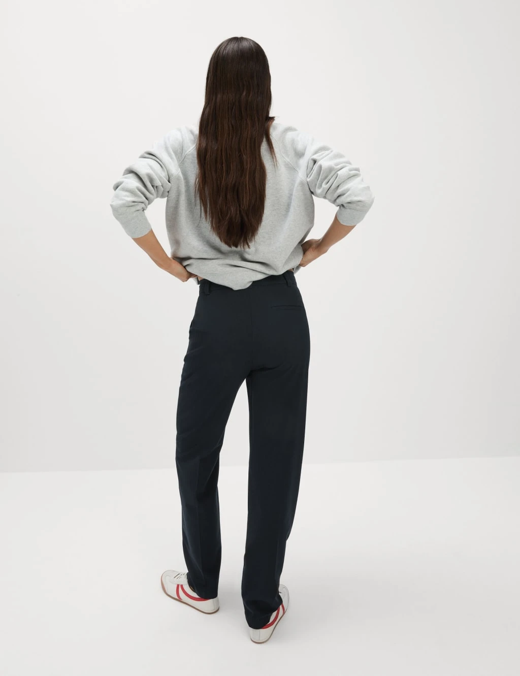 Woven Straight Leg Trousers With Stretch 17 Woven Straight Leg Trousers With Stretch - Image 17