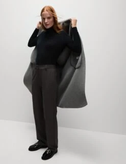 Woven Straight Leg Trousers With Stretch 38 Woven Straight Leg Trousers With Stretch -Marksandspencer Sale Store woven straight leg trousers with stretch 16