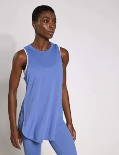 Zela Crew Neck Racer Back Longline Vest Top -Marksandspencer Sale Store zela crew neck racer back longline vest top 5